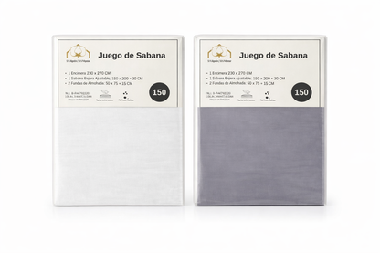 Juego de Sábanas 50% Algodón